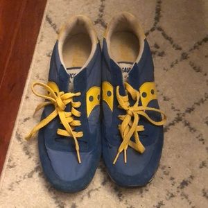 Saucony Jazz blue and yellow men’s sneaker size 11